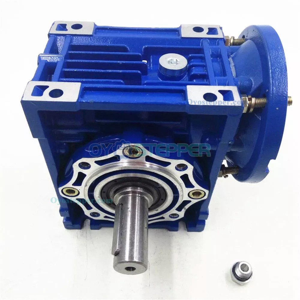 NMRV050 80B14 Worm Gearbox Speed Reducer Gear Ratio 10:1/15:1/20:1/25:1/30:1/50:1/60:1/80:1/100:1 Input 19mm